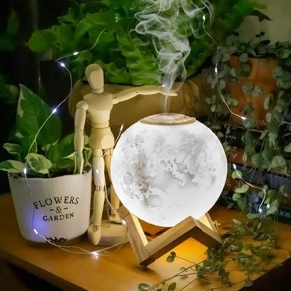 Umidificador e Aromatizador I Luminária em Lua