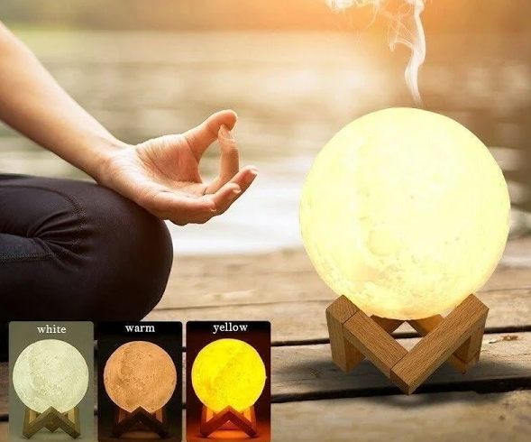 Umidificador e Aromatizador I Luminária em Lua