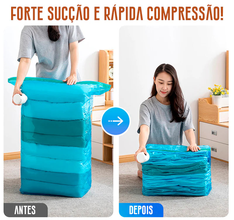 Mini Bomba de Ar Portátil Para Sacos a Vácuo