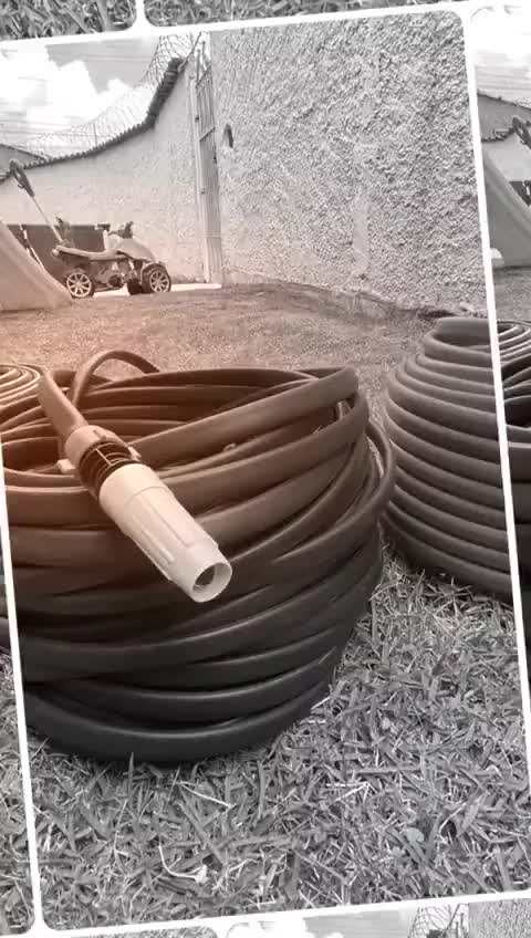 Mangueira Antitorção Resistente e Reforçada Preta para Jardim