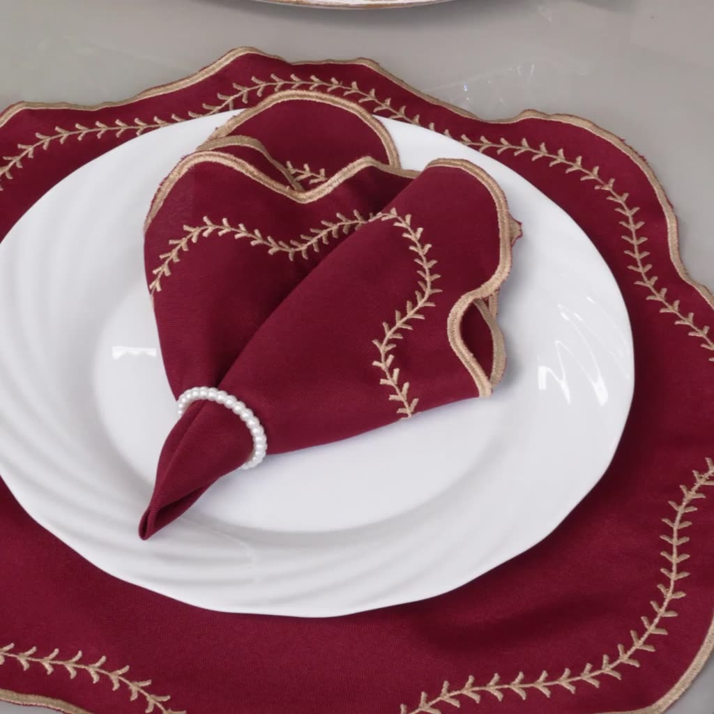 "Kit Americano 4 Peças: Sousplats e Guardanapos - Eleve a Elegância e Sofisticação da Sua Mesa de 2 Lugares!