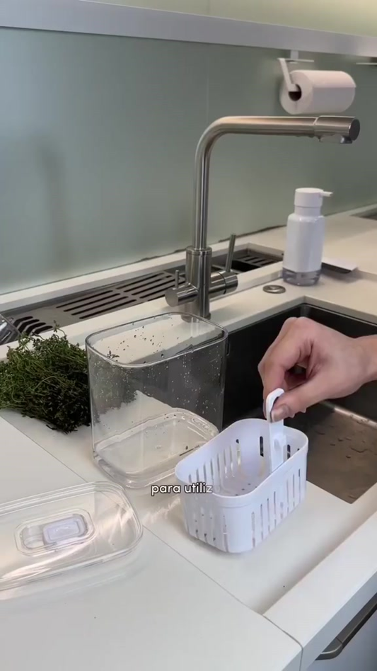 Porta Tempero Organizadores de temperos 2,3L Linha Clear Fresh | Unitário ou 2 Unidades