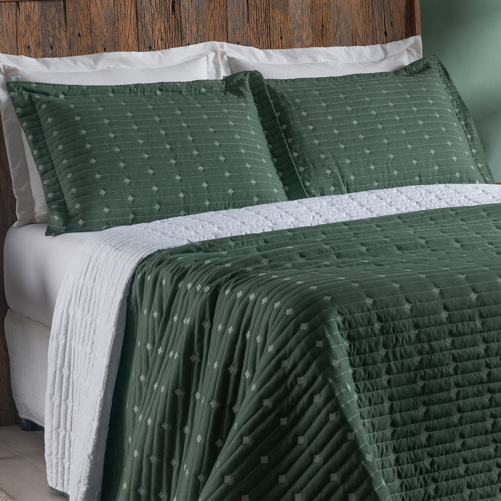 Cobre Leito 3 Peças para Cama Casal Queen King com Porta Travesseiros e Toque Macio l Linha Aura Lux