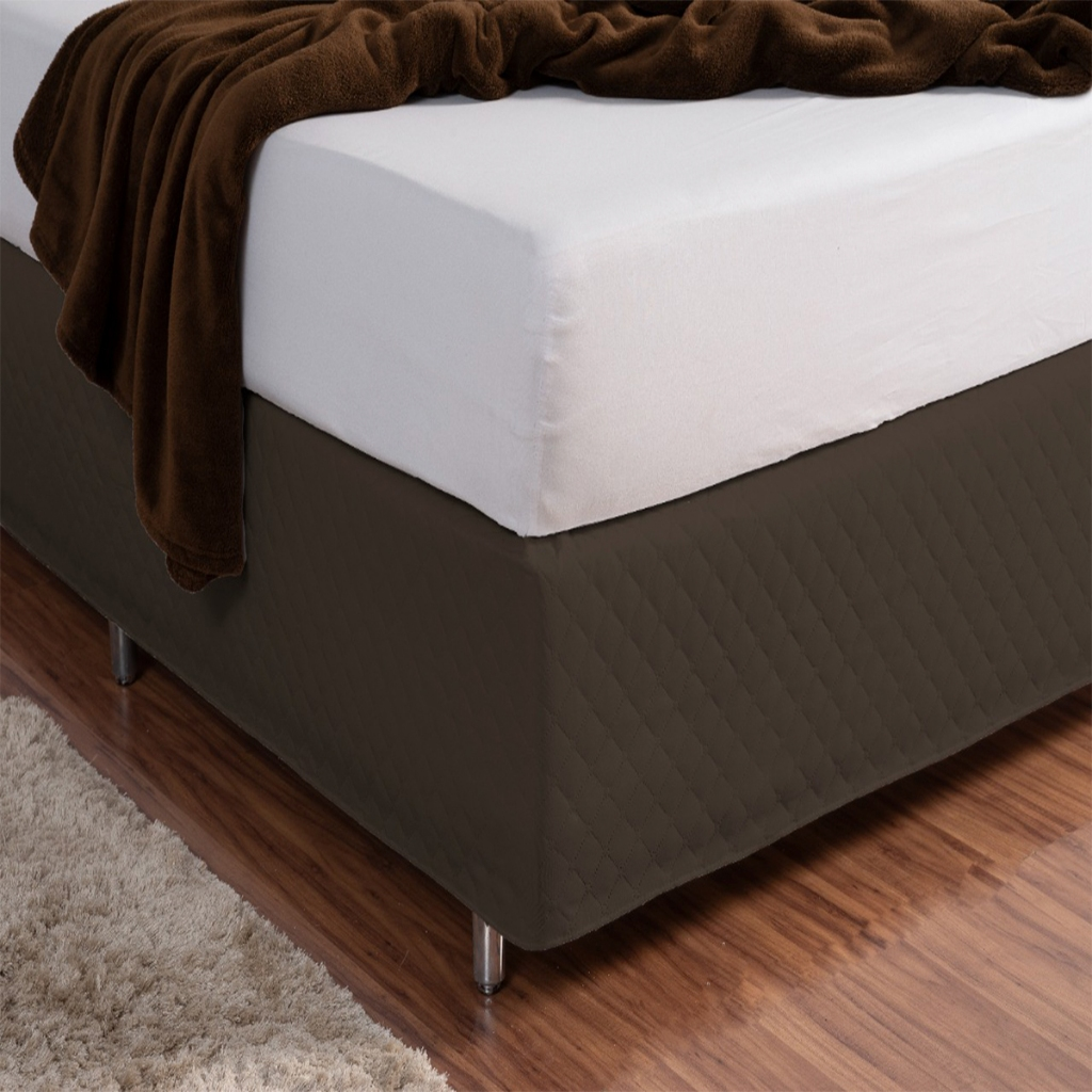 Saia Box com Elástico para Cama de Casal e Solteiro l Linha Aura Lux