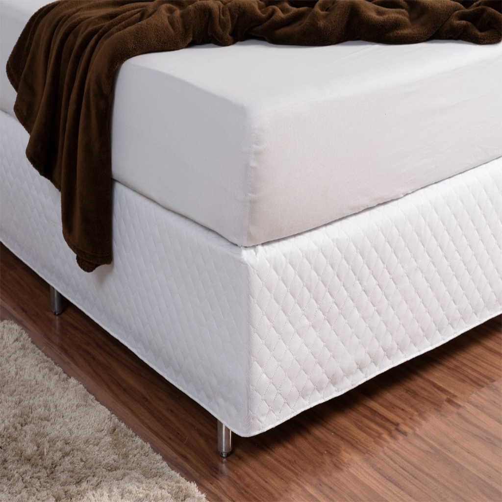 Saia Box com Elástico para Cama de Casal e Solteiro l Linha Aura Lux