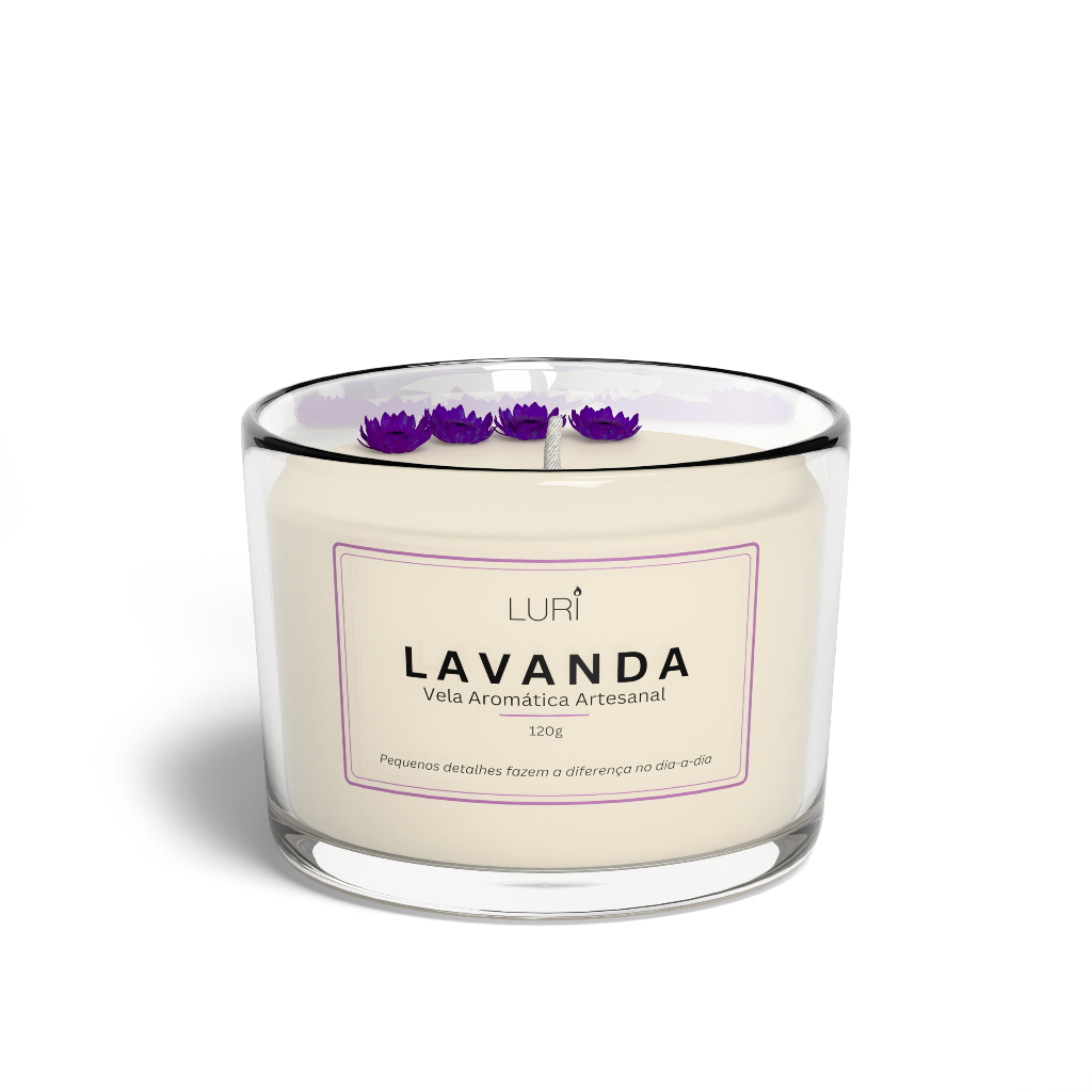 Vela Aromática Perfumada I Lavanda Luz Serena