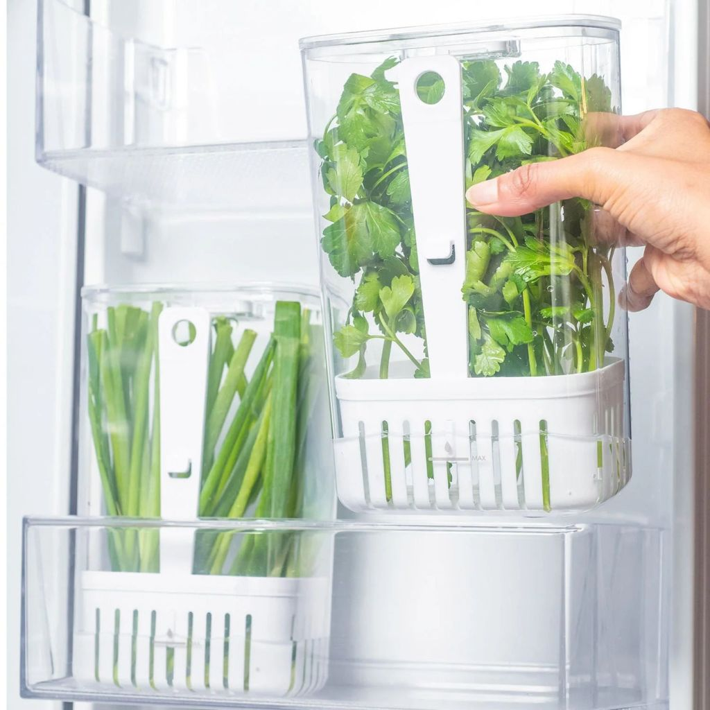 Porta Tempero Organizadores de temperos 2,3L Linha Clear Fresh | Unitário ou 2 Unidades