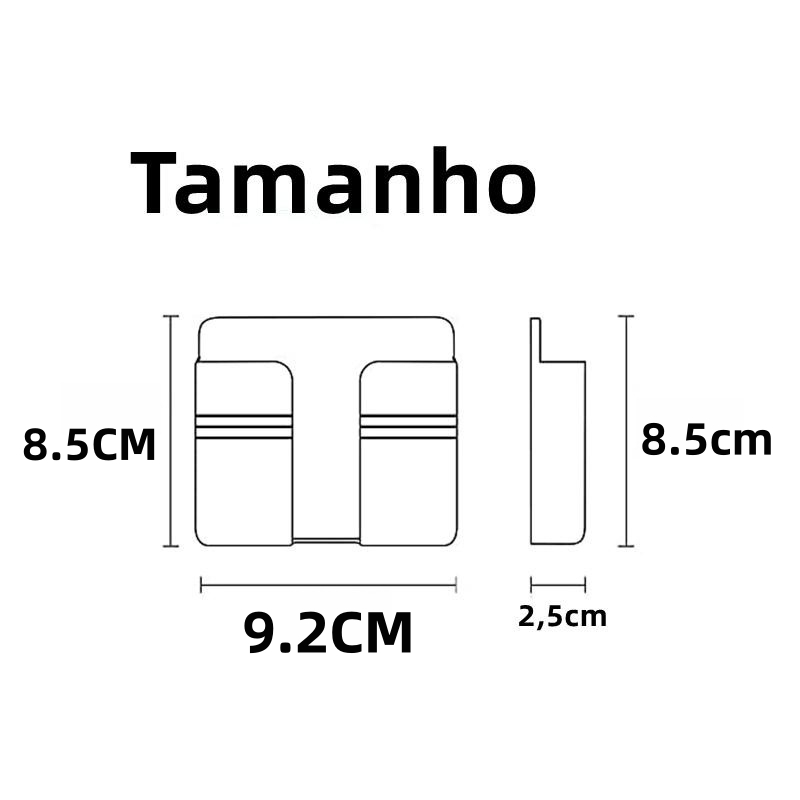 05 Suporte Multiuso De Parede Para Celular Controle Plástico Para Carregar Remoto Um Slot