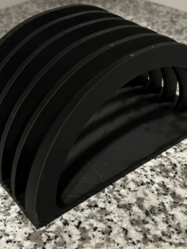 Suporte Organizador de Tábuas de Cortar Bancada e Armário Cozinha 5 Lugares (Branco/Preto)