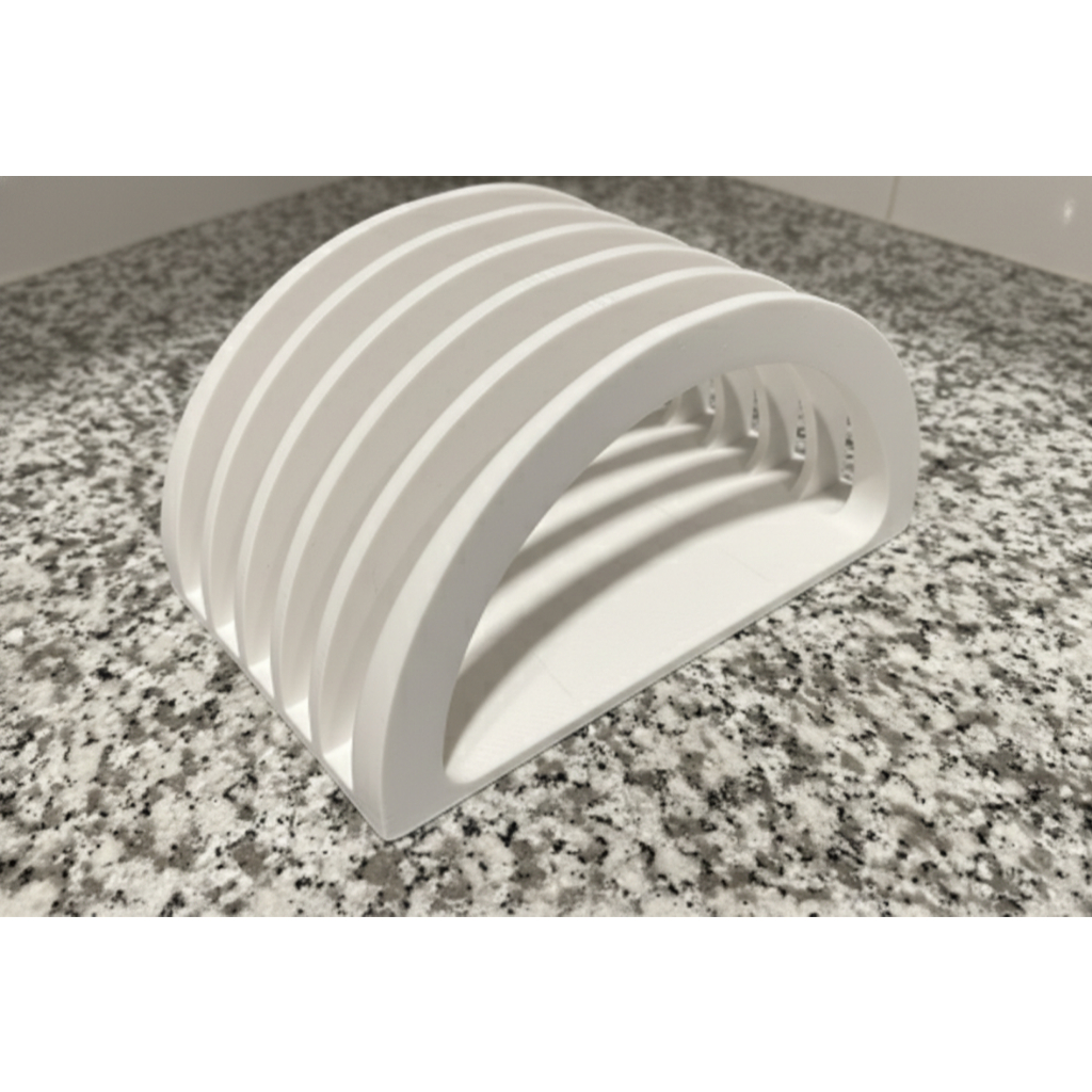Suporte Organizador de Tábuas de Cortar Bancada e Armário Cozinha 5 Lugares (Branco/Preto)