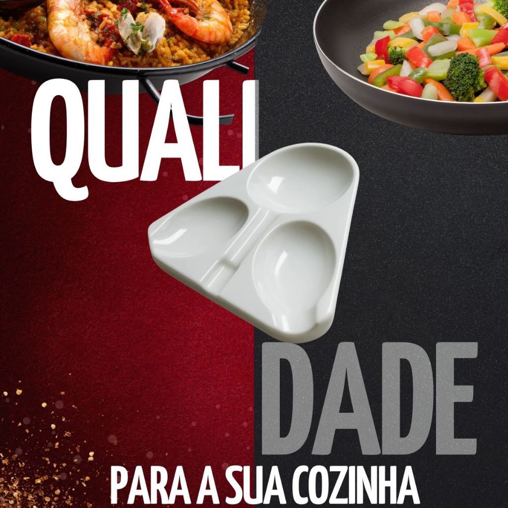 Suporte Apoio Talheres Branco 3 Divisórias