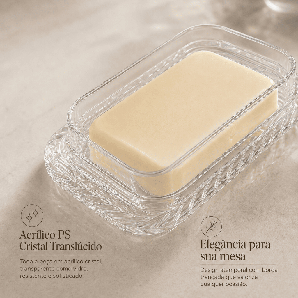 KITS Itens Mesa Posta Café da Manhã Porta Pão, Boleira, Queijeira, Manteigueira