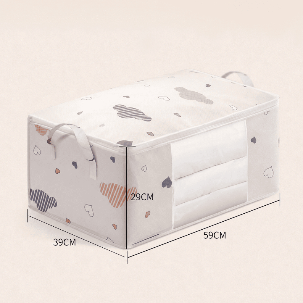 Caixa Organizadora Flexível Closet Roupa Cobertor Casacos Armário