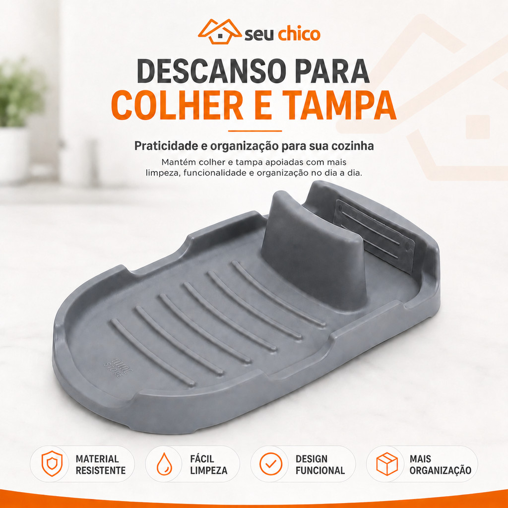 Apoiador de Tampa de Panela e Colher AIME Organizador Cozinha Moderno